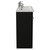 Napoli 390 Matt Black 1200mm 4 Door Vanity Unit with Double Glide Basins Side View