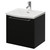 Napoli 390 Matt Black 500mm Wall Mounted Single Drawer Vanity Unit with Arc Basin Right Hand View