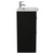 Napoli 390 Matt Black 600mm 2 Drawer Vanity Unit with Arc Basin Side View