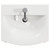 Napoli 390 Matt Black 500mm 2 Door Vanity Unit with Arc Basin Top View thumbnail