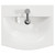 Napoli 390 Matt Black 500mm 2 Drawer Vanity Unit with Arc Basin Top View