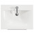 Napoli 460 Matt Black 600mm Wall Mounted 2 Drawer Vanity Unit with Glide Basin Top View