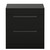 Napoli 460 Matt Black 800mm 2 Drawer Vanity Unit for Countertop Basins Front View