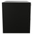 Napoli 460 Matt Black 600mm Wall Mounted 2 Drawer Vanity Unit for Countertop Basins Side View