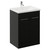 Napoli 460 Matt Black 600mm 2 Door Vanity Unit with Glide Basin Left Hand View thumbnail