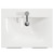 Napoli 460 Matt Black 600mm 2 Door Vanity Unit with Glide Basin Top View thumbnail