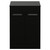Napoli 460 Matt Black 600mm 2 Door Vanity Unit for Countertop Basins Front View thumbnail