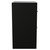 Napoli 460 Matt Black 600mm 2 Drawer Vanity Unit for Countertop Basins Side View thumbnail