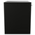 Napoli 390 Matt Black 500mm Wall Mounted Single Drawer Vanity Unit for Countertop Basins Side View