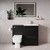 Napoli 390 Matt Black 1100mm 2 Drawer Vanity Unit Toilet Suite with Glide Basin Lifestyle Image thumbnail