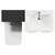 Napoli 460 Matt Black 1100mm 2 Door Vanity Unit Toilet Suite with Glide Basin Top View thumbnail