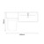Napoli 460 Matt Black 1300mm 2 Drawer Vanity Unit Toilet Suite with Glide Basin Top Down Dimensions thumbnail
