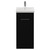 Napoli 390 Nero Oak 400mm Single Door Vanity Unit with Glide Basin Front View