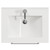 Napoli 460 Nero Oak 600mm 2 Drawer Vanity Unit with Angel Basin Top View