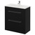 Napoli 390 Nero Oak 800mm 2 Drawer Vanity Unit with Angel Basin Right Hand View