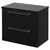 Napoli 390 Nero Oak 600mm Wall Mounted 2 Drawer Vanity Unit for Countertop Basins Right Hand View thumbnail