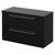 Napoli 390 Nero Oak 800mm Wall Mounted 2 Drawer Vanity Unit for Countertop Basins Right Hand View thumbnail