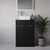 Napoli 390 Nero Oak 600mm 2 Door Vanity Unit for Countertop Basins Lifestyle Image thumbnail