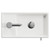 Napoli Cube Nero Oak 400mm Single Door Vanity Unit with Align Basin Top View thumbnail