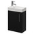 Napoli Cube Nero Oak 400mm Wall Mounted Single Door Vanity Unit with Align Basin Right Hand View