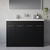 Napoli 390 Nero Oak 1200mm 4 Door Vanity Unit with Double Glide Basins Lifestyle Image thumbnail