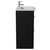 Napoli 390 Nero Oak 800mm 2 Drawer Vanity Unit with Arc Basin Side View thumbnail