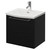 Napoli 390 Nero Oak 500mm Wall Mounted Single Drawer Vanity Unit with Arc Basin Right Hand View