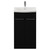 Napoli 390 Nero Oak 500mm 2 Door Vanity Unit with Arc Basin Front View thumbnail