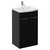 Napoli 390 Nero Oak 500mm 2 Door Vanity Unit with Arc Basin Left Hand View thumbnail