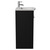 Napoli 390 Nero Oak 500mm 2 Door Vanity Unit with Arc Basin Side View thumbnail