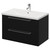 Napoli 460 Nero Oak 800mm Wall Mounted 2 Drawer Vanity Unit with Glide Basin Right Hand View