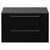 Napoli 460 Nero Oak 800mm Wall Mounted 2 Drawer Vanity Unit for Countertop Basins Front View