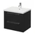 Napoli 460 Nero Oak 600mm Wall Mounted 2 Drawer Vanity Unit with Glide Basin Right Hand View