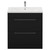 Napoli 460 Nero Oak 800mm 2 Drawer Vanity Unit with Glide Basin Front View