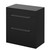 Napoli 460 Nero Oak 800mm 2 Drawer Vanity Unit for Countertop Basins Right Hand View