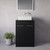 Napoli 460 Nero Oak 600mm 2 Door Vanity Unit for Countertop Basins Lifestyle Image thumbnail
