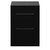 Napoli 460 Nero Oak 600mm 2 Drawer Vanity Unit for Countertop Basins Front View