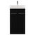 Napoli 390 Nero Oak 500mm 2 Door Vanity Unit with Glide Basin Front View