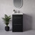 Napoli 390 Nero Oak 500mm 2 Drawer Vanity Unit with Glide Basin Lifestyle Image thumbnail