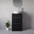 Napoli 390 Nero Oak 500mm 2 Drawer Vanity Unit for Countertop Basins Lifestyle Image thumbnail