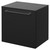 Napoli 390 Nero Oak 500mm Wall Mounted Single Drawer Vanity Unit for Countertop Basins Right Hand View thumbnail