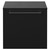 Napoli 390 Nero Oak 500mm Wall Mounted Single Drawer Vanity Unit for Countertop Basins Front View thumbnail
