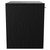 Napoli 390 Nero Oak 500mm Wall Mounted Single Drawer Vanity Unit for Countertop Basins Side View thumbnail