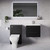 Napoli 390 Nero Oak 1100mm Wall Mounted 2 Drawer Vanity Unit and Toilet Suite with Glide Basin Lifestyle Image thumbnail
