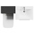 Napoli 460 Nero Oak 1100mm 2 Drawer Vanity Unit Toilet Suite with Glide Basin Top View thumbnail