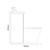 Napoli 390 Nero Oak 1000mm 2 Drawer Vanity Unit Toilet Suite with Left Hand Square Lucia Basin Side on Dimensions thumbnail