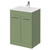 Napoli 460 Olive Green 600mm 2 Door Vanity Unit with Angel Basin Right Hand View