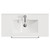 Napoli 390 Olive Green 800mm Wall Mounted 2 Drawer Vanity Unit with Angel Basin Top View
