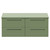 Napoli 460 Olive Green 1200mm Wall Mounted 4 Drawer Vanity Unit for Countertop Basins Front View
