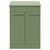 Napoli 390 Olive Green 600mm 2 Door Vanity Unit for Countertop Basins Front View thumbnail